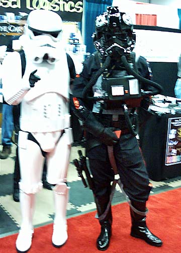 Star Wars Stormtrooper and TIE Pilot at GenCon 2004