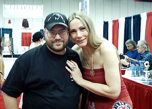 Me and Virginia Hey (Pao'to Zhaan from Farscape) at GenCon 2004