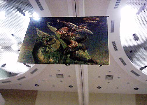 Dungeons & Dragons Miniatures banner at GenCon 2004